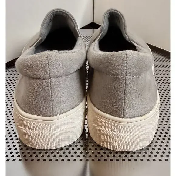 Soda Women's Gray Suede Slip-On Sneakers Shoes Size 6 - Picture 5 of 7